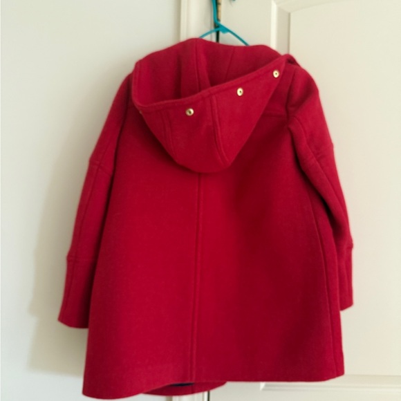 J. Crew Chateau Italian wool Nello Gori Parka in bright red/magenta Size 2P - Picture 3 of 10